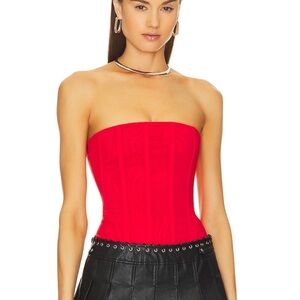 Miaou Libra Corset in Red